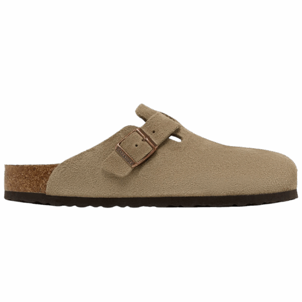 Birkenstock Boston Soft Footbed Suede Taupe