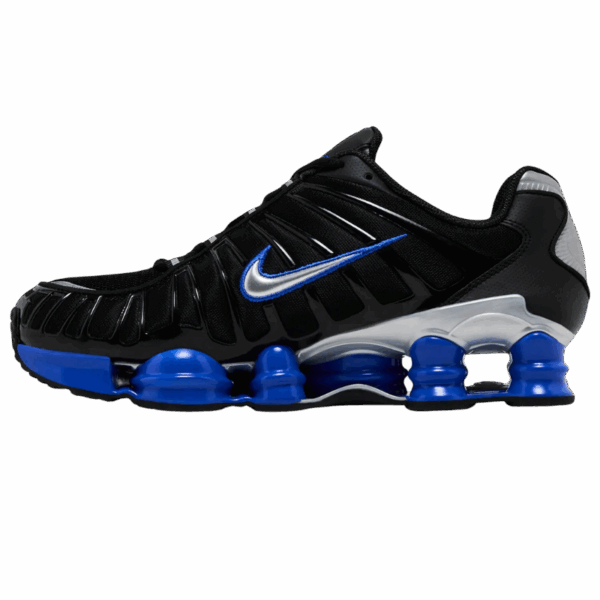 Nike Shox TL Black Racer Blue Metallic Silver - Image 2