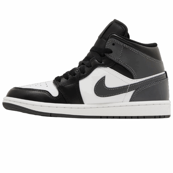 Jordan 1 Mid Black White Iron Grey - Image 2