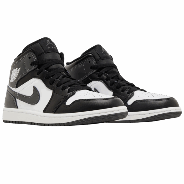 Jordan 1 Mid Black White Iron Grey - Image 5