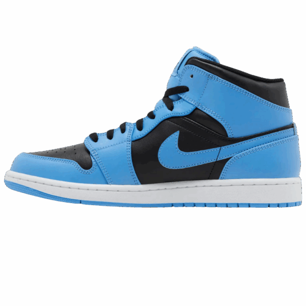 Jordan 1 Mid University Blue Black - Image 2