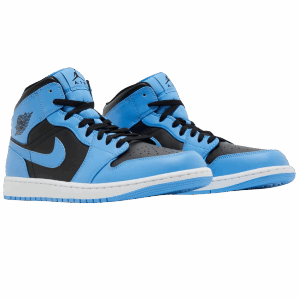 Jordan 1 Mid University Blue Black - Image 5