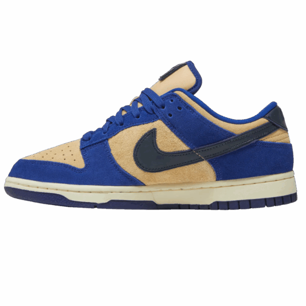 Nike Dunk Low LX Blue Suede (Women's) - Image 2