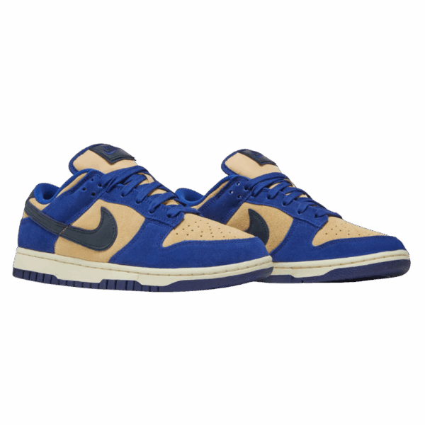 Nike Dunk Low LX Blue Suede (Women's) - Image 5