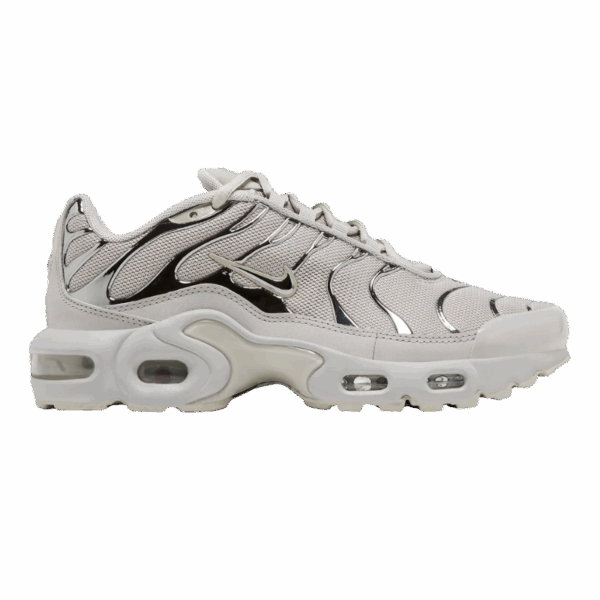 Nike Air Max Plus Light Iron Ore Gym Red Smoke Grey Metallic Silver (GS)