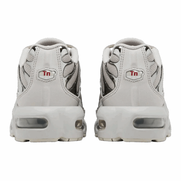 Nike Air Max Plus Light Iron Ore Gym Red Smoke Grey Metallic Silver (GS) - Image 4