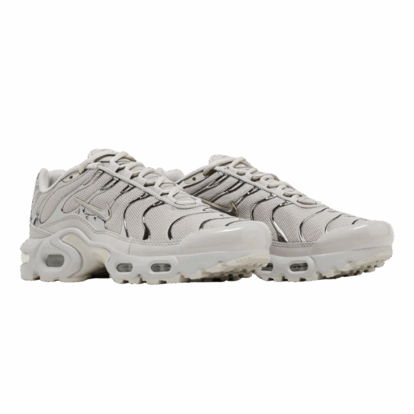 Nike Air Max Plus Light Iron Ore Gym Red Smoke Grey Metallic Silver (GS) - Image 5