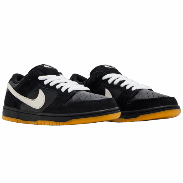 Nike Dunk Low Pro SB Black White Gum - Image 5