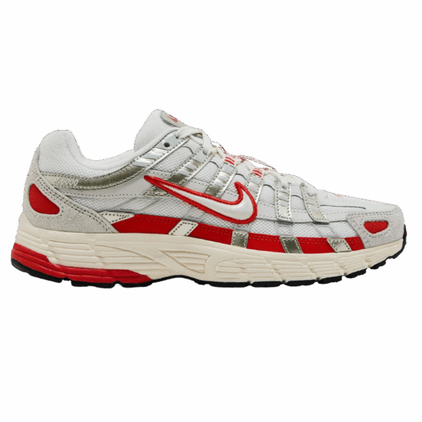 Nike P-6000 Sail Pale Ivory Light Bone Picante Red (Women's)