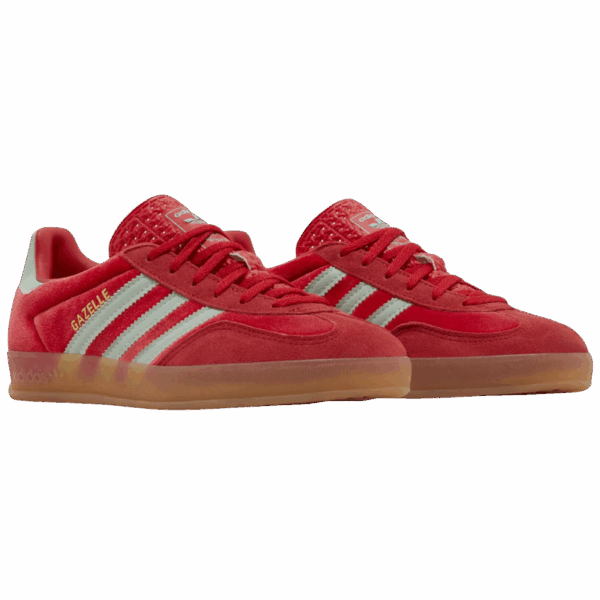 adidas Gazelle Indoor Better Scarlet Hazy Green (Women's) - Image 5