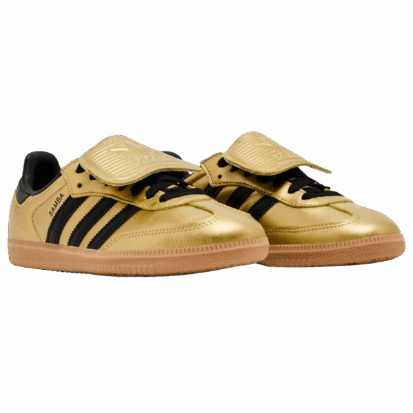 adidas Samba LT Gold Metallic Black Gum (Women's) - Image 5