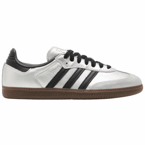 adidas Samba OG Silver Metallic Black Gum (Women's)