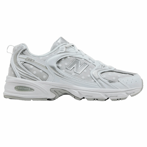 New Balance 530 Silver Metallic Polka Dots