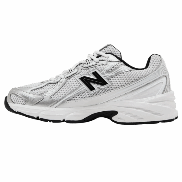 New Balance 740 White Silver Metallic Navy - Image 2