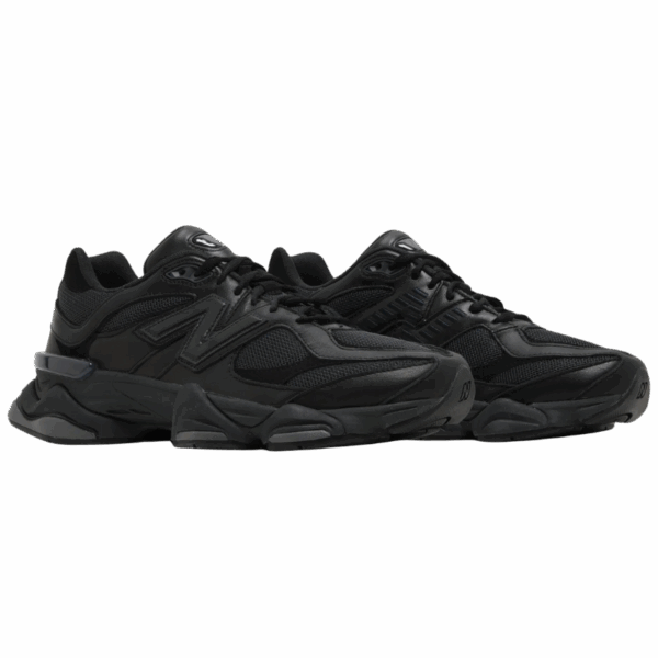 New Balance 9060 Triple Black Leather - Image 5