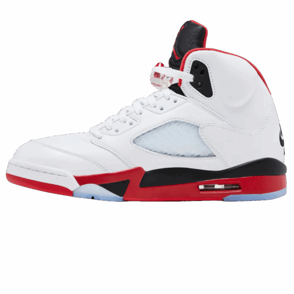 Jordan 5 Retro Fire Red Black Tongue (2025) - Image 2