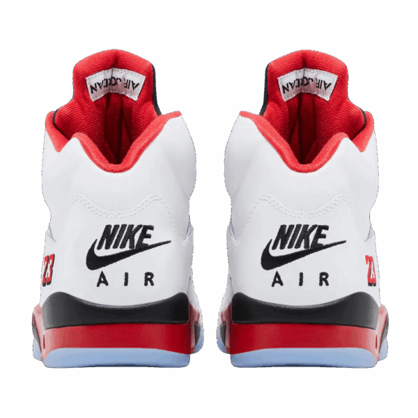 Jordan 5 Retro Fire Red Black Tongue (2025) - Image 4