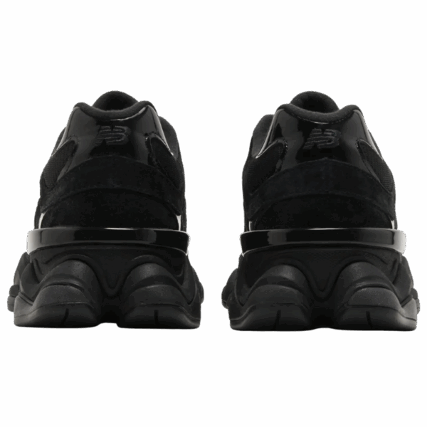 New Balance 9060 Triple Black Patent - Image 4