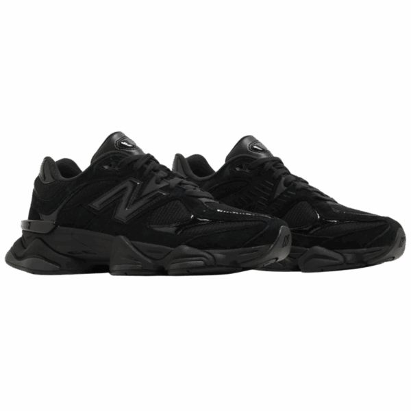 New Balance 9060 Triple Black Patent - Image 5
