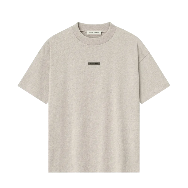 Fear of God Essentials Classic Short Sleeve Tee Heather Stone