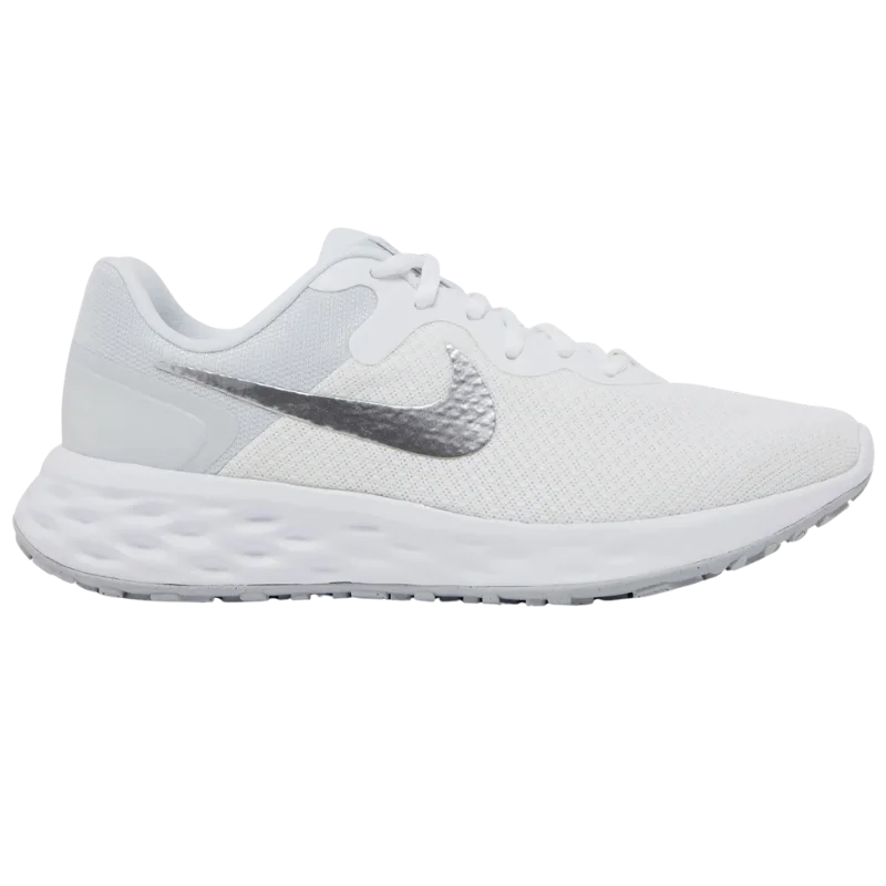Nike Revolution 6 White Silver Metallic (Women's)