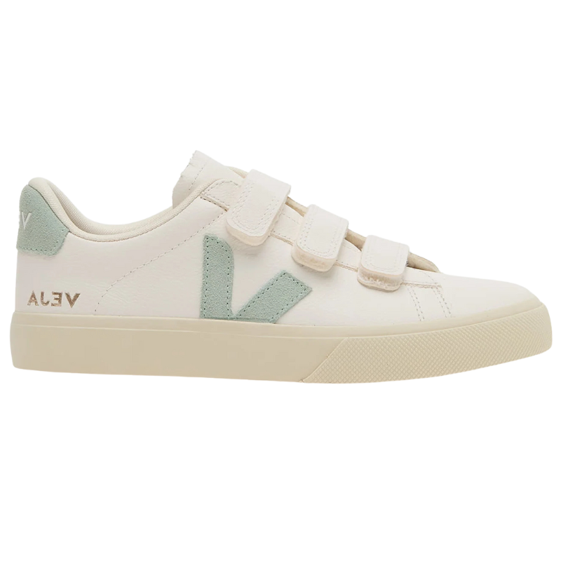 Veja Recife Low Chromefree Leather White Matcha (Women's)
