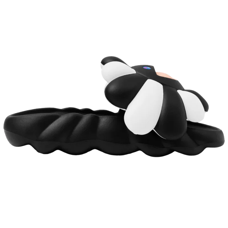 Takashi Murakami Ohana Full-Bloom Slides Complexcon Black