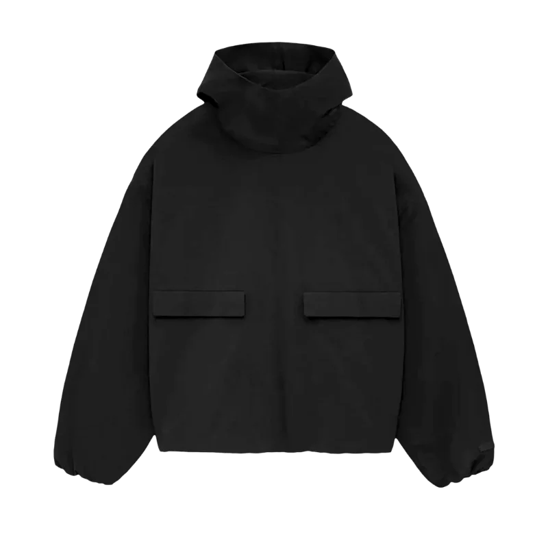 Fear of God Essentials Military Nylon Hooded Anorak Black
