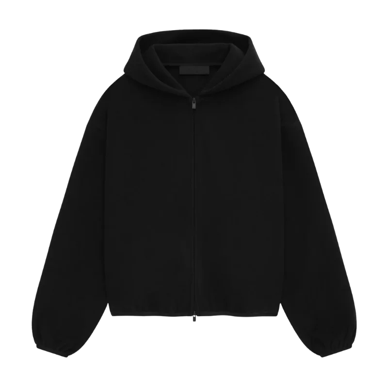 Fear of God Essentials Brushed Hooded Bomber Jacket 'Black'