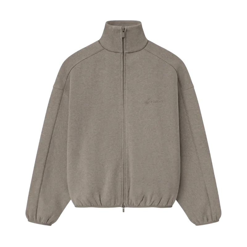 Fear of God Essentials Modern Fleece Piping Track Jacket Homestead Heather
