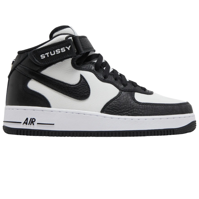 Nike Air Force 1 Mid Stussy Light Bone Black