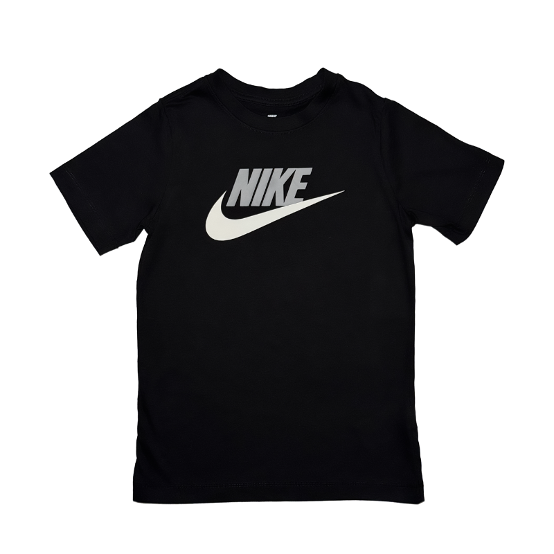 Nike Sportswear Logo Kids Tee Black/Grey/White
