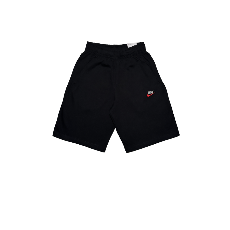 Nike Sportswear Club Jersey Shorts Black/White/Red