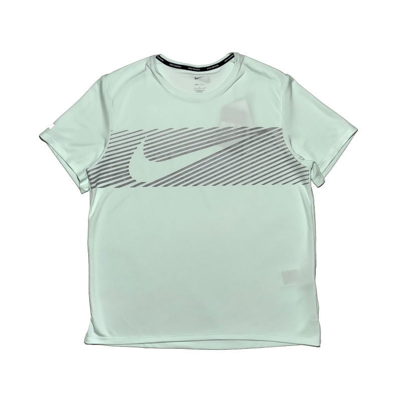 Nike Miler Flash Dri-FIT UV Short-Sleeve Running Top Barely Green