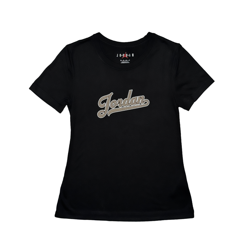Jordan Slim Tee Black/Legend Medium Brown (Women's)