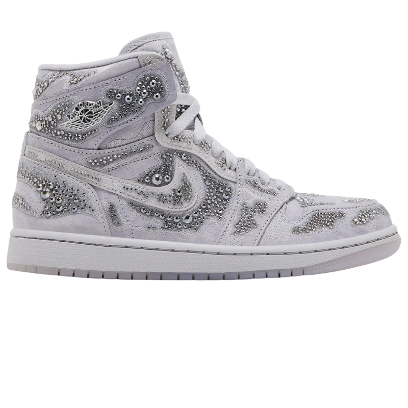 Jordan 1 Retro High OG Swarovski Vast Grey (Women's)