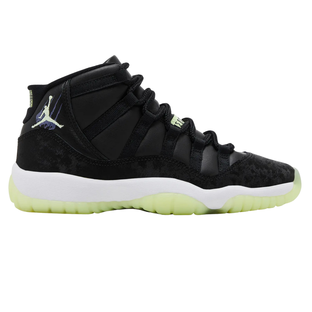 Jordan 11 Retro Black Barely Volt (GS)