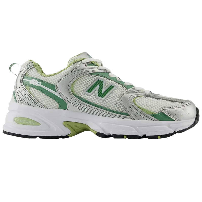 New Balance 530 Silver Metallic Mallard Green